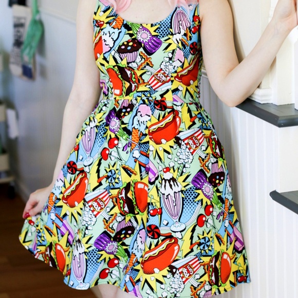 Folter Dresses & Skirts - Pop Art Snack Attack Dress by Folter